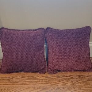 Elegant Burgundy Throw Pillows
